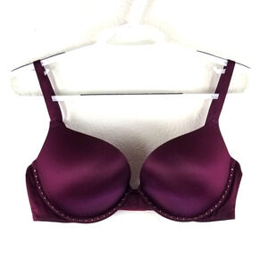Victoria Secret Very Sexy Push- Up Burgundy Studded 34D